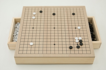 Go-Holzbox mit Schubladen, Buchenfurnier